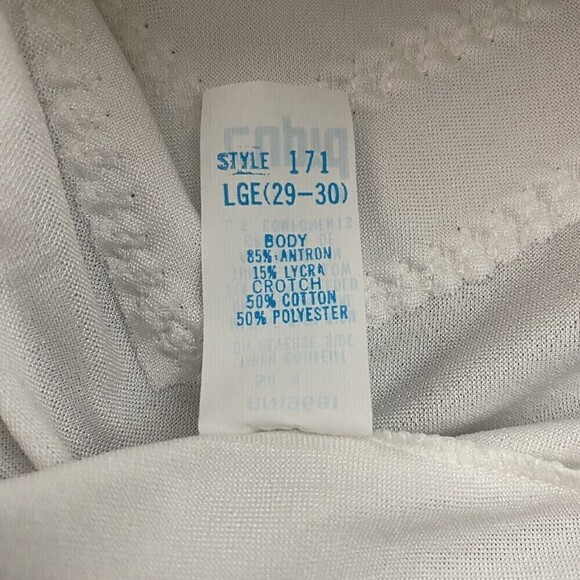 Vintage Girdle Brief Panties Large White Full Coverage Cupid Cotton Crotch - Picture 5 of 5